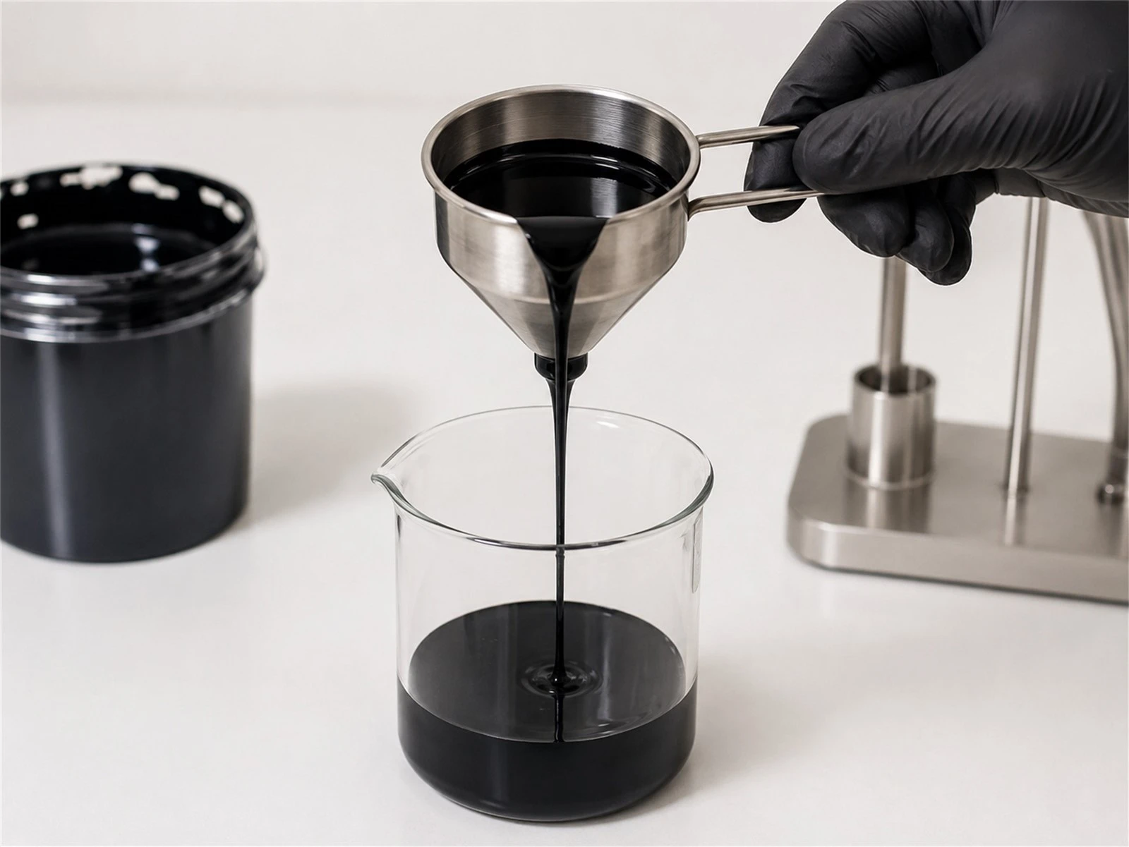 Checking Ink Viscosity Checking Ink Viscosity